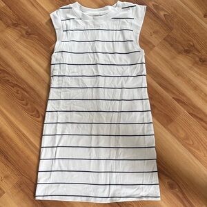 a new day Striped White and Black Mini Dress